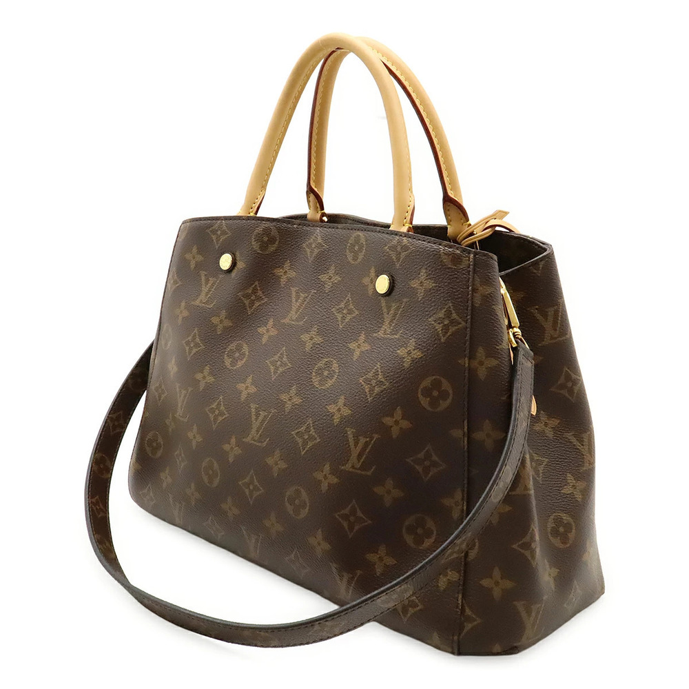 Louis Vuitton Semi Bag Monogram One 2way Montaigne Shoulder Brown